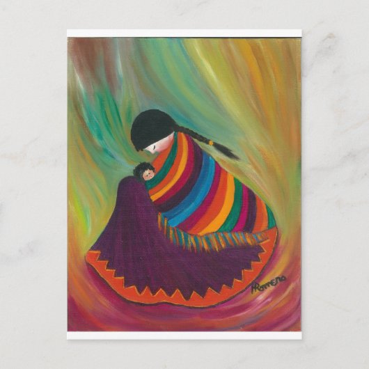 Mutter und Kind Postkarte (Vorderseite)