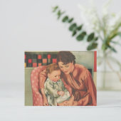 Mutter und Kind Postkarte (Stehend Vorderseite)