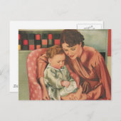 Mutter und Kind Postkarte (Vorne/Hinten)