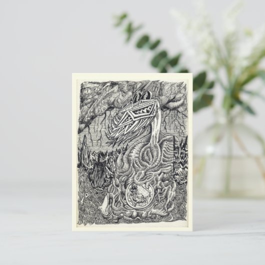 Mutter und Kind Postkarte (Stehend Vorderseite)