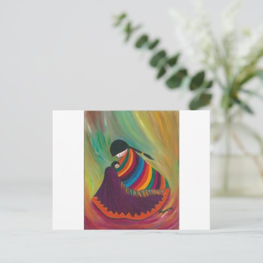 Mutter und Kind Postkarte (Stehend Vorderseite)