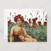 Mutter und Kind Postkarte (Vorne/Hinten)