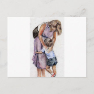 Mutter und Kind Postkarte