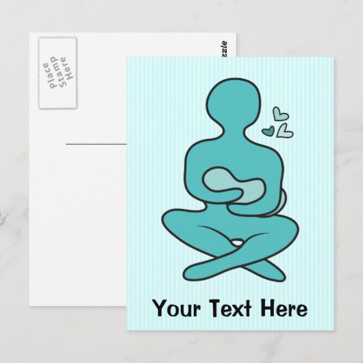 Mutter und Kind Postkarte (Vorne/Hinten)