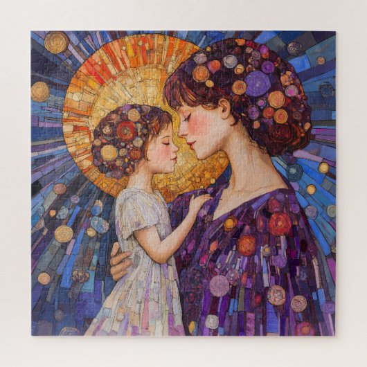 Mutter und Kind Puzzle (Vertikal)