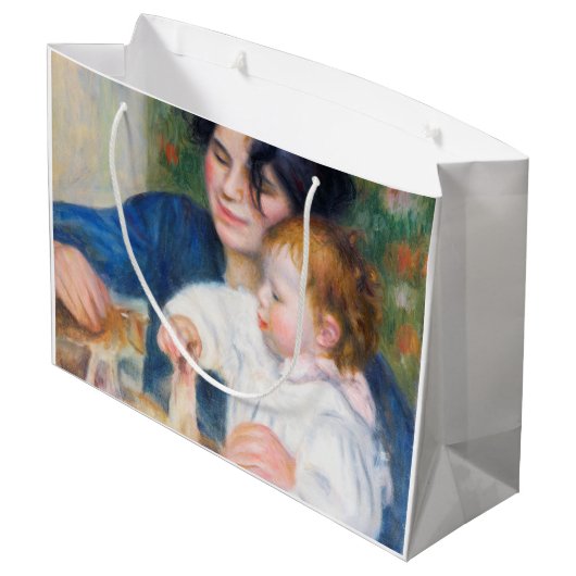 Mutter und Kind, Renoir Große Geschenktüte (Rückseite Schrägansicht)