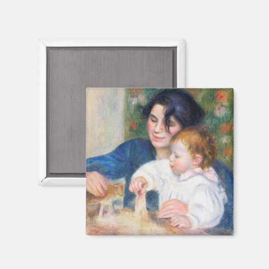 Mutter und Kind, Renoir Magnet (Vorderseite/Rückseite)