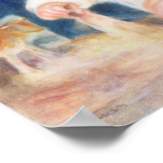 Mutter und Kind, Renoir Poster (Ecke)