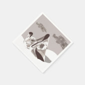 Mutter und Kind Serviette (Ecke)