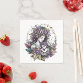 Mütter und Kind Serviette (Beispiel)