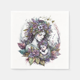 Mütter und Kind Serviette