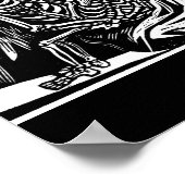 "Mutter und Kind Skelette" von Leopoldo Mendez. Poster (Ecke)