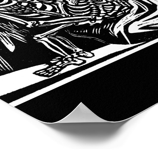 "Mutter und Kind Skelette" von Leopoldo Mendez. Poster (Ecke)