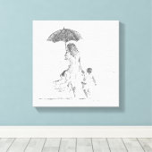 Mutter und Kind Sri Lanka Leinwanddruck (Insitu (Holzboden))