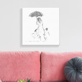 Mutter und Kind Sri Lanka Leinwanddruck (Insitu (Wohnzimmer))