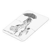 Mutter und Kind Sri Lanka Magnet (Linke Seite)