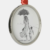 Mutter und Kind Sri Lanka Ornament Aus Metall (Rechts)