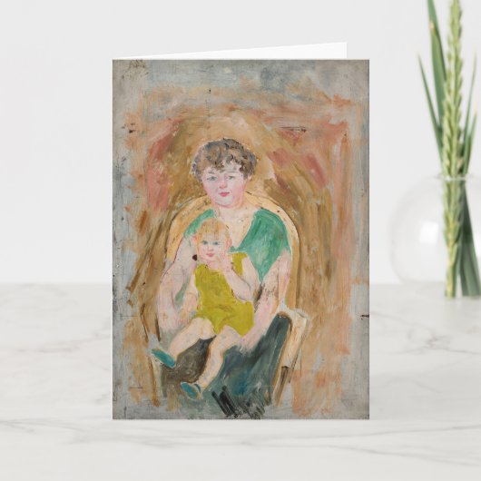 Mutter und Kind | Tadeusz Makowski Karte (Vorderseite)