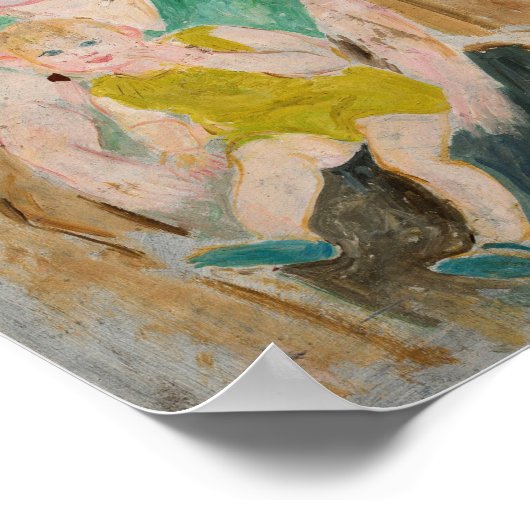 Mutter und Kind | Tadeusz Makowski Poster (Ecke)