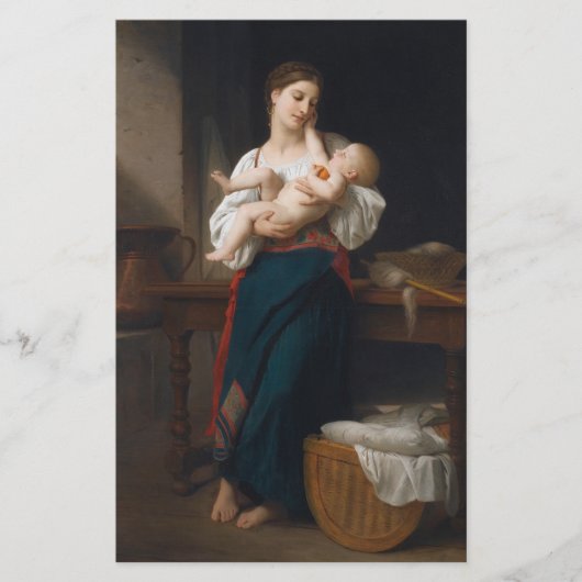 Mutter und Kind (von Bouguereau) Briefpapier (Vorderseite)