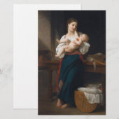 Mutter und Kind (von Bouguereau) Briefpapier (Vorne/Hinten)