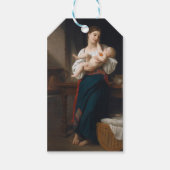 Mutter und Kind (von Bouguereau) Geschenkanhänger (Vorderseite)