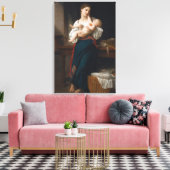 Mutter und Kind (von Bouguereau) Leinwanddruck (Insitu (Wohnzimmer))
