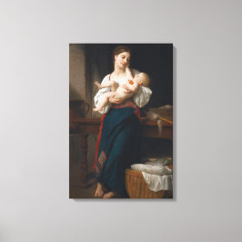 Mutter und Kind (von Bouguereau) Leinwanddruck