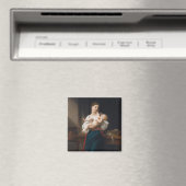 Mutter und Kind (von Bouguereau) Magnet (In Situ (Geschirrspüler))