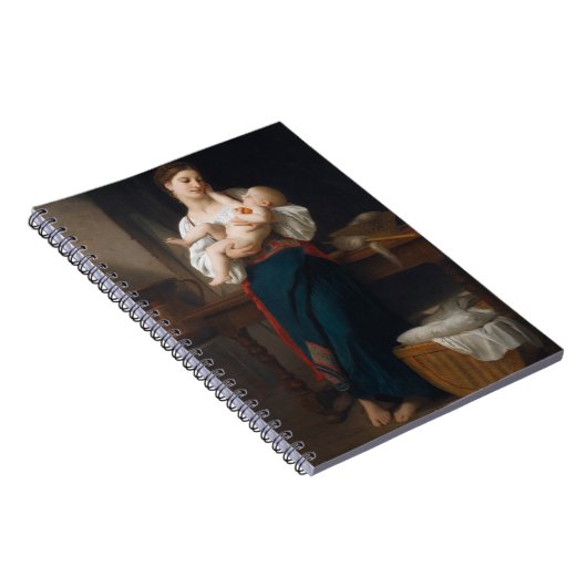 Mutter und Kind (von Bouguereau) Notizblock (Rechte Seite)
