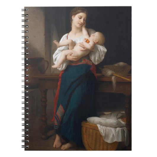 Mutter und Kind (von Bouguereau) Notizblock (Vorderseite)