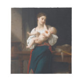 Mutter und Kind (von Bouguereau) Notizblock (Vorderseite)