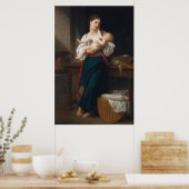 Mutter und Kind (von Bouguereau) Poster (Küche)