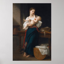Mutter und Kind (von Bouguereau)