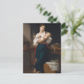 Mutter und Kind (von Bouguereau) Postkarte (Stehend Vorderseite)