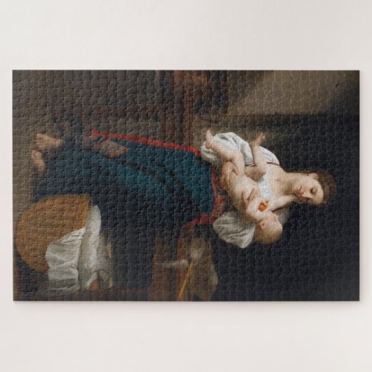 Mutter und Kind (von Bouguereau) Puzzle (Horizontal)