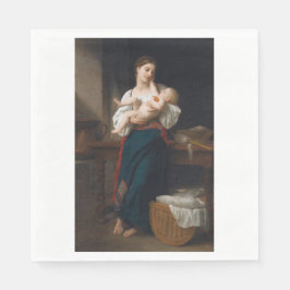 Mutter und Kind (von Bouguereau) Serviette