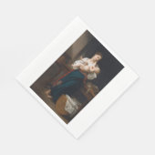 Mutter und Kind (von Bouguereau) Serviette (Ecke)