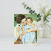 Mutter und Kind von Cassatt Postkarte (Stehend Vorderseite)