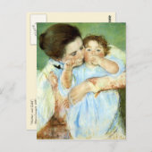 Mutter und Kind von Cassatt Postkarte (Vorne/Hinten)