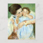 Mutter und Kind von Cassatt Postkarte (Vorderseite)