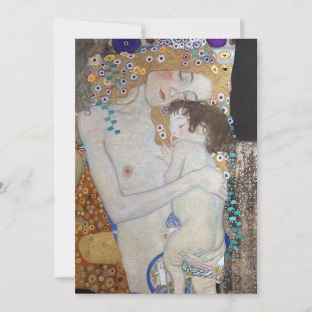 Mutter und Kind von Gustav Klimt (Vorderseite)