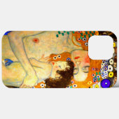 Mutter und Kind von Gustav Klimt Art Nouveau Case-Mate iPhone Hülle (Rückseite (Horizontal))