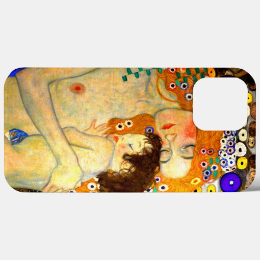 Mutter und Kind von Gustav Klimt Art Nouveau Case-Mate iPhone Hülle (Rückseite (Horizontal))