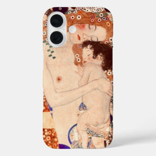 Mutter und Kind von Gustav Klimt iPhone 16 Hülle