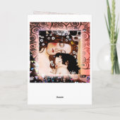 Mutter und Kind von Gustav Klimt Collage Karte (Rückseite)