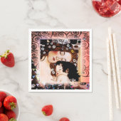 Mutter und Kind von Gustav Klimt Collage Serviette (Beispiel)