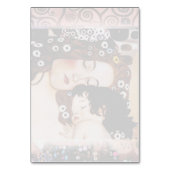 Mutter und Kind von Gustav Klimt Collage Tischnummer (Rückseite)