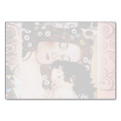Mutter und Kind von Gustav Klimt Collage Tischnummer (Rückseite)