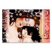 Mutter und Kind von Gustav Klimt Collage Tischnummer (Vorderseite)